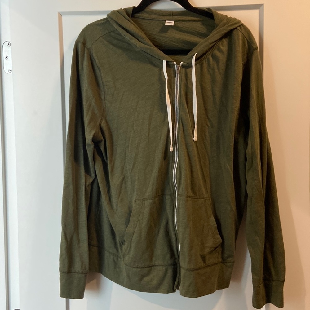 Light weight zip up hoodie